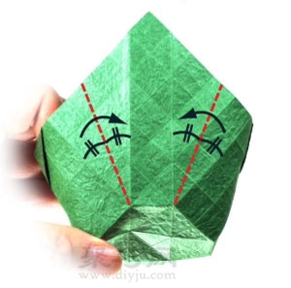 Illustrated tutorial on round paper box origami. Teach you how to fold a round storage box.