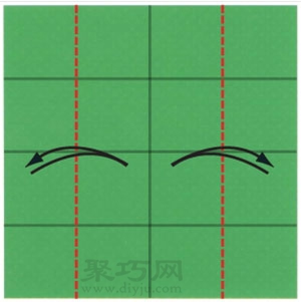 Use square paper to fold southeast, northwest, childhood game, southeast, northwest origami process