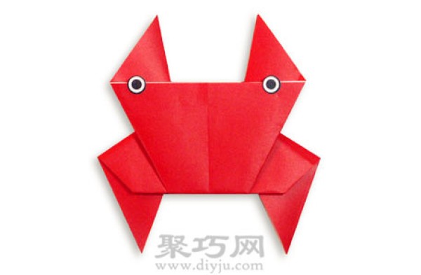 Simple DIY little crab origami tutorial for children