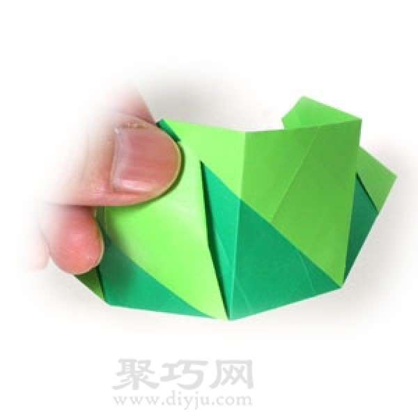 Three-dimensional storage box origami method