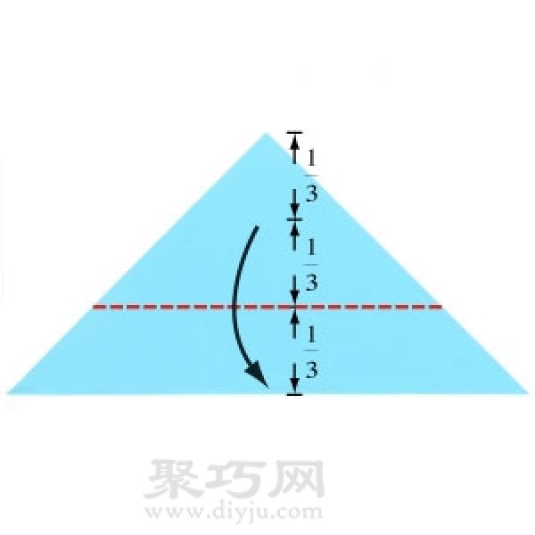 Illustration of the steps for making origami pigeons