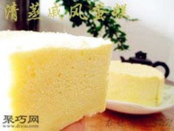 How to make 6-inch steamed chiffon cake. Use a steamer to make delicious steamed chiffon cake.