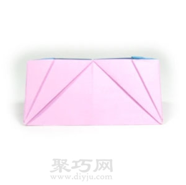 Simple folding method of handmade origami wallet