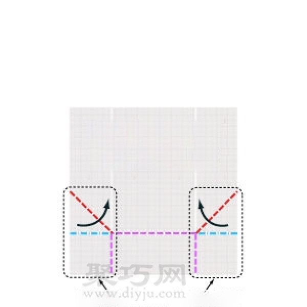 Basic origami folding method: right angle folding