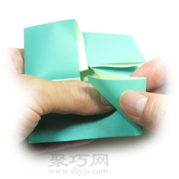 Simple square origami envelope folding steps