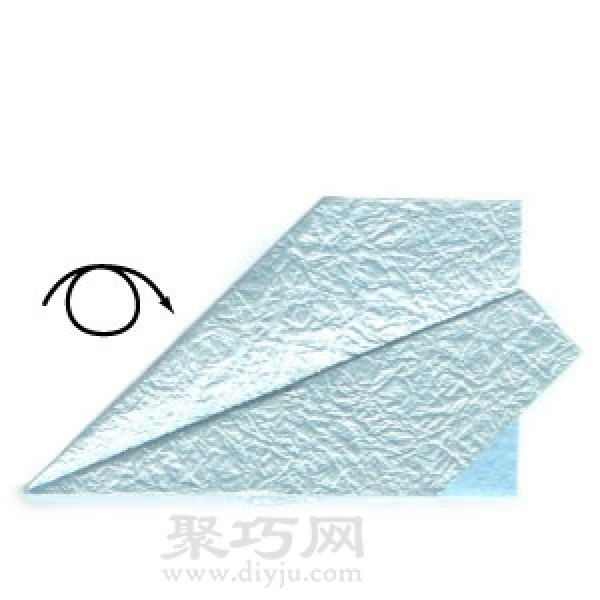 Origami airplane steps with brief description