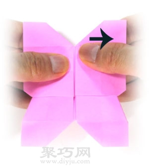 Origami butterfly folding steps