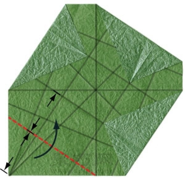 Simple origami square box folding method