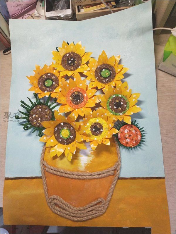 Creative transformation of disposable paper cups. Tutorial on making exquisite paper sunflowers.