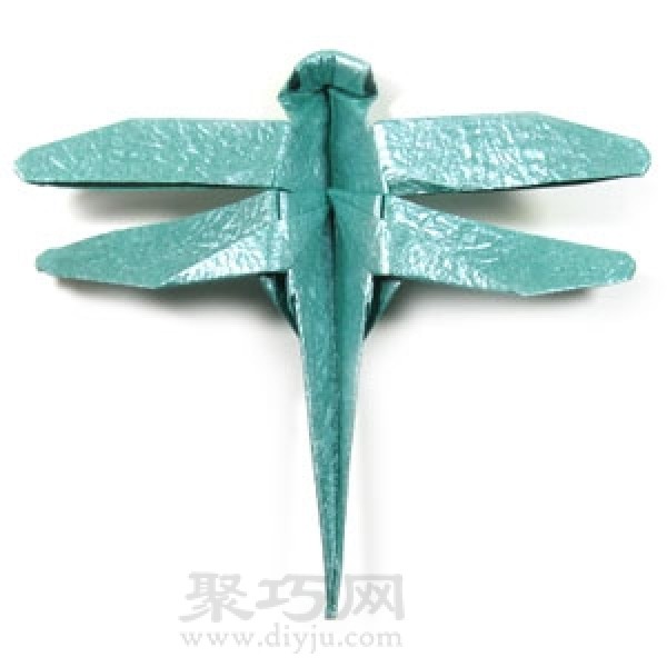 How to make origami dragonfly