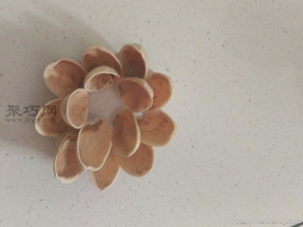 How to use pistachio shells to create artistic flower arrangements