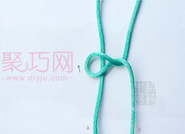 Chinese Knot Button Knot Finishing Illustration of Double Line Button Knot Knitting Method