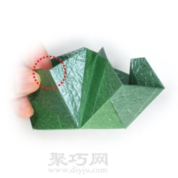 Simple origami square box folding method