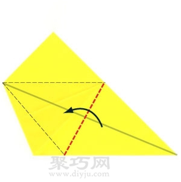 Very simple three-dimensional origami cup folding steps