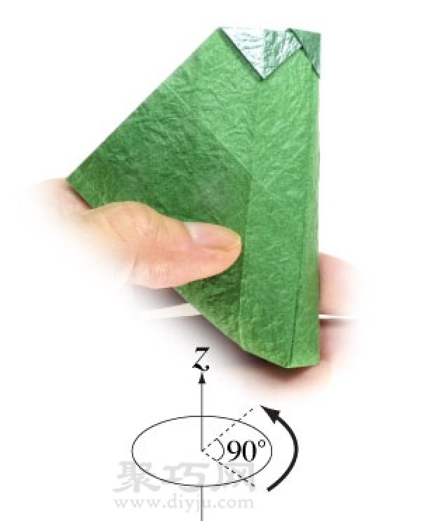 Origami tutorial for a very tall rectangular three-dimensional origami box