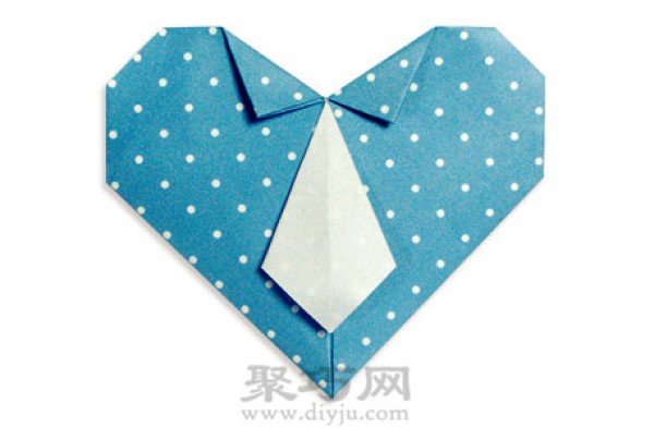 Heart Tie Origami Tutorial: Heart Tie Origami