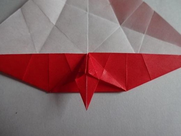 Tutorial on making Christmas origami eight-pointed star How to make small Christmas decorations through origami