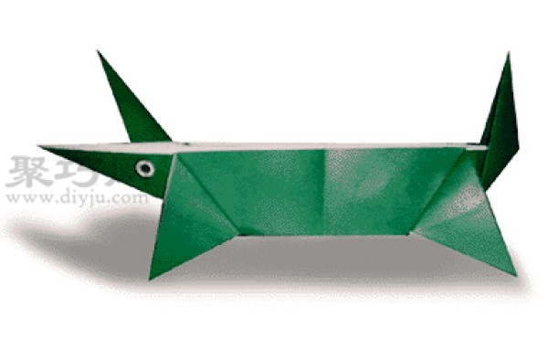 Crocodile Origami Tutorial Illustrated Learn How to Origami a Crocodile