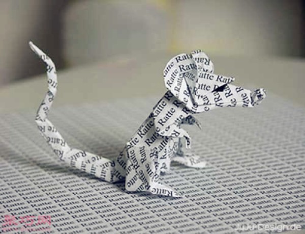 Appreciation of 3D animal origami: lion, pig, fox, dragon