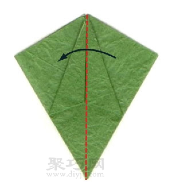 Basic origami folding method: 6 sepals