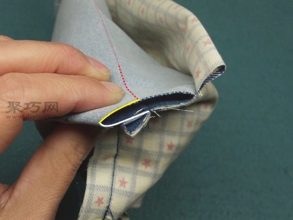 DIY rectangular portable denim bag detailed tutorial teaches you how to make a cosmetic bag by hand