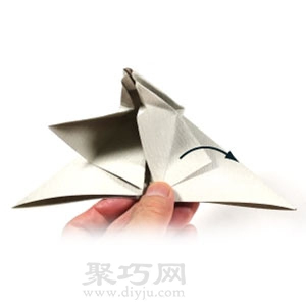 Big-eared elephant origami steps