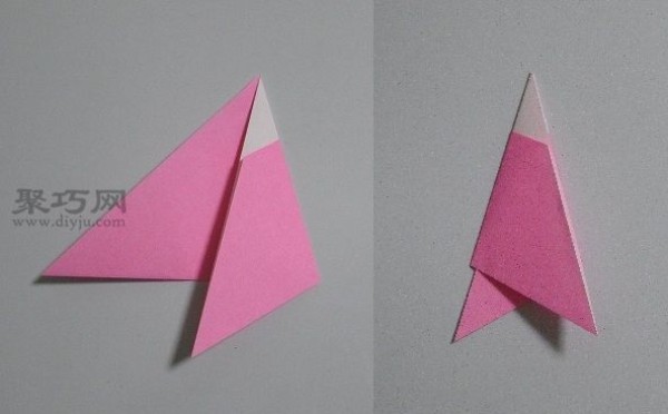 Fun cartoon origami tutorial for children. Simple origami folding method for children.