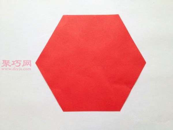 Illustration of how to fold a hexagonal carton How to fold a hexagonal box