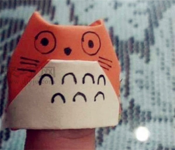 My Neighbor Totoro Origami Finger Cots Illustration DIY Origami Finger Cots Tutorial