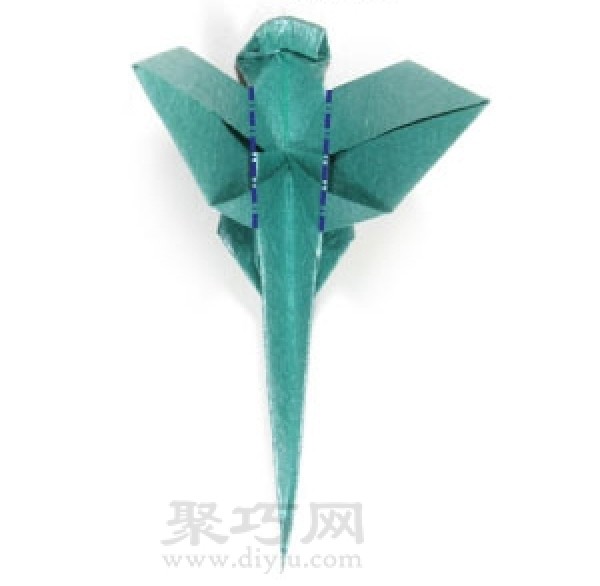 How to make origami dragonfly