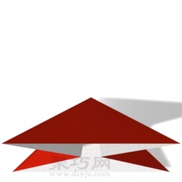 Basic origami folding method: reverse boat fold