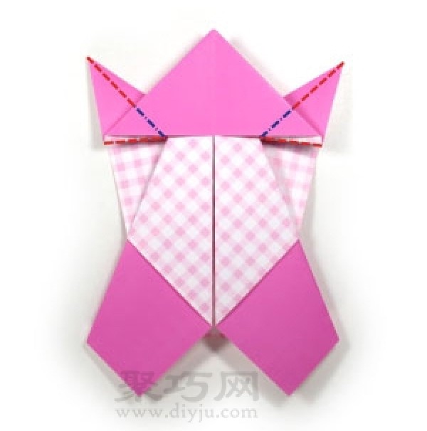 Steps to fold handmade origami angels