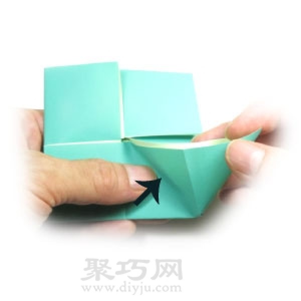 Simple square origami envelope folding steps