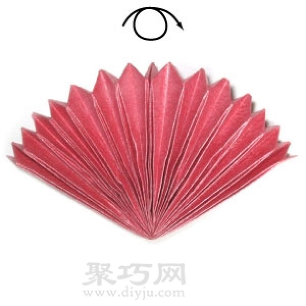 How to fold an origami peacock fan