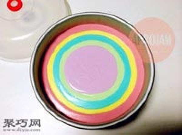 How to make eight-inch rainbow mousse cake. Ingredients for eight-inch mousse cake.