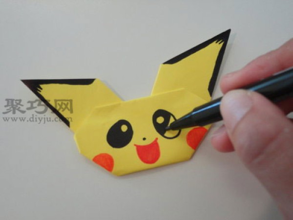 Pikachu Origami Illustrated Tutorial How to Origami Pikachu with Paper