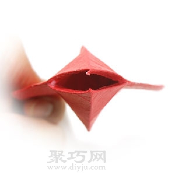 3D origami heart simple illustration