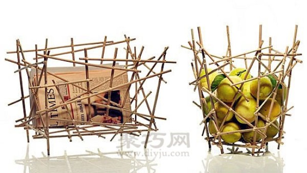 Disposable chopsticks handicrafts DIY fruit baskets, storage baskets