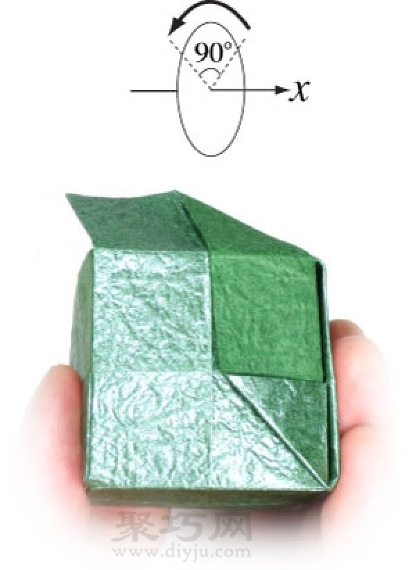 How to stack three-dimensional cubes? Check out this three-dimensional square origami tutorial