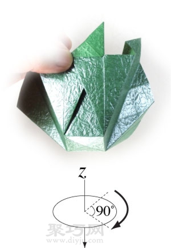 How to fold a cube carton with lid