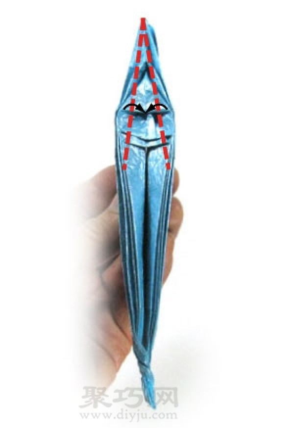 Easy to learn needlefish origami tutorial