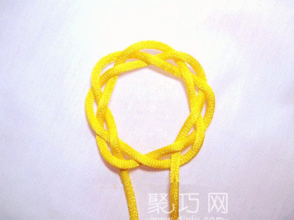 Chinese Knot Flower Hoop 3-strand Variations Braided Flower Strand Knot Tutorial