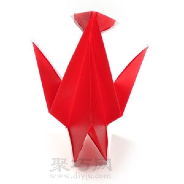 Santa Claus origami three-dimensional tutorial teaches you to fold a standing Santa Claus