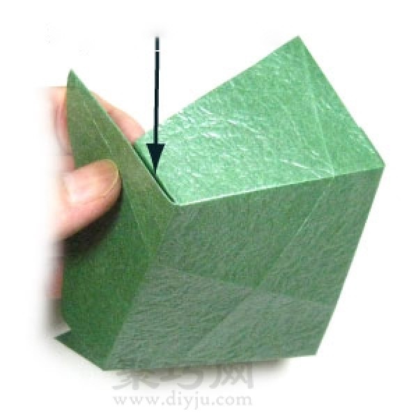 Square paper box with lid origami steps