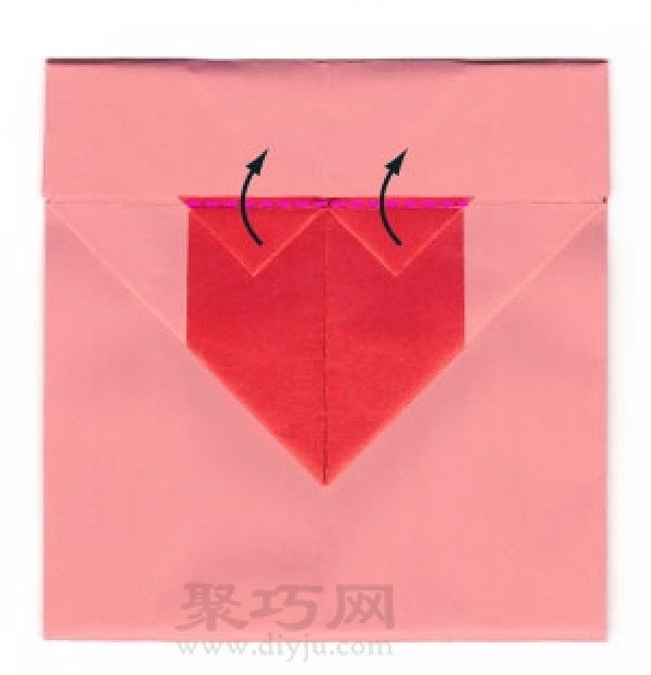 How to fold an origami heart-shaped envelope