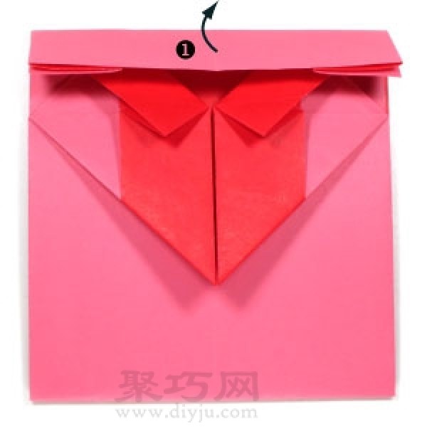 How to fold an origami heart-shaped envelope