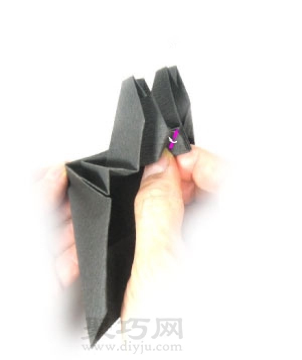 Illustrated tutorial on handmade origami invisible airplane