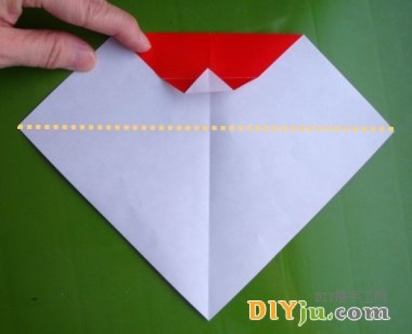 Very cute Santa Claus origami method + illustrated tutorial