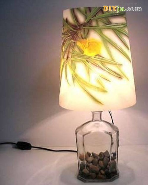 Use old bottles in new ways. Turn old wine bottles into treasures and make beautiful DIY table lamps.