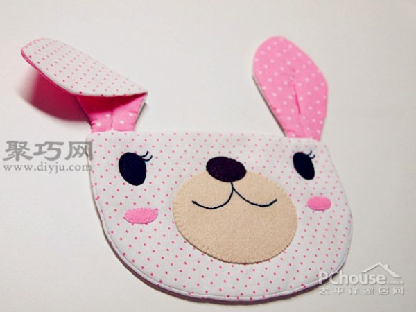 Teach you how to make a hanging storage bag DIY cartoon rabbit storage hanging bag tutorial